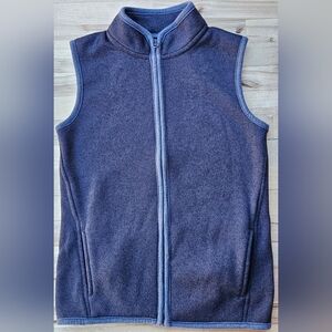 Youth 6, Jumping Beans, Vest, Navy Blue Full Zip, Pockets